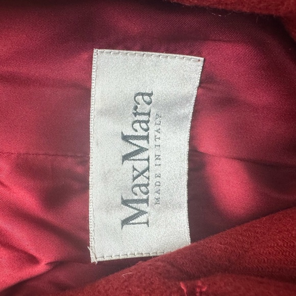 MaxMara Red Wool Coat - Picture 15 of 16